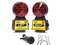 Master Tailgaters Wireless Trailer Tow Lights; 7-Pin Flat Connection (Universal; Some Adaptation May Be Required)