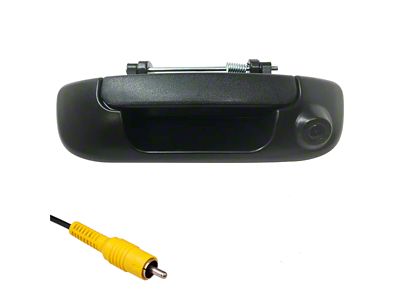 Master Tailgaters Tailgate Handle with Backup Reverse Camera; Black (03-09 RAM 3500)