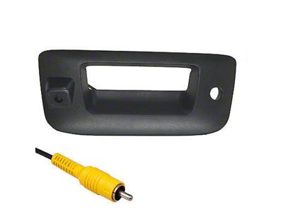 Master Tailgaters Tailgate Handle with Backup Reverse Camera; Black (07-13 Sierra 1500)