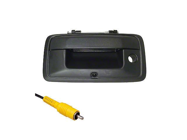 Master Tailgaters Tailgate Handle with Backup Reverse Camera; Black (16-17 Sierra 1500)