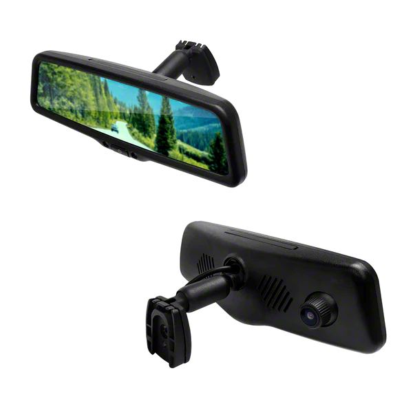 thumbnail image 2 of Car DVR Rear View Mirror Bracket Mount – Back Plate Panel, Aluminum & ABS, Clips Attachment 2 of 3