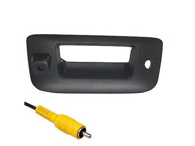 Master Tailgaters Tailgate Handle with Backup Reverse Camera; Black (07-13 Silverado 1500)