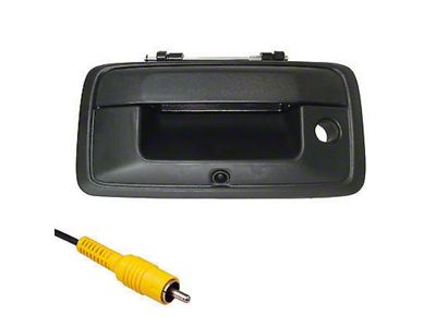 Master Tailgaters Tailgate Handle with Backup Reverse Camera; Black (16-17 Silverado 3500 HD)