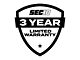 SEC10 Rear Vertical Stripe; Matte Black (07-24 Sierra 1500)