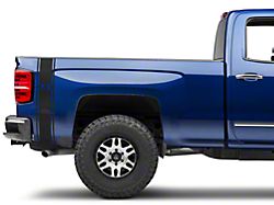 SEC10 Rear Vertical Stripe with 4x4 Logo; Matte Black (07-26 Silverado 1500)