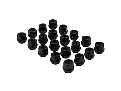Black Bulge Acorn Lug Nut Kit; 14mm x 1.5; Set of 20 (22-26 Maverick)