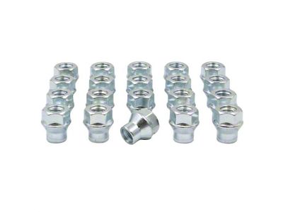 Bright Zinc OE ET Bulge Acorn Lug Nut Kit; 14mm x 1.5; Set of 20 (22-26 Maverick)