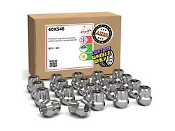 Chrome OE Truck Spline Lug Nut Kit; 14mm x 1.5; Set of 20 (22-26 Maverick)
