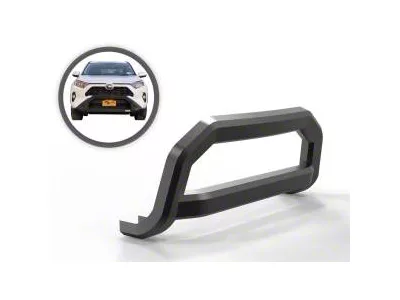 Optimus Bull Bar with 2.50-Inch LED Cube Lights; Black (22-24 Maverick)