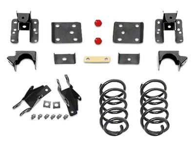 Max Trac Lowering Kit; 2-Inch Front / 4-Inch Rear (14-18 2WD/4WD Silverado 1500)