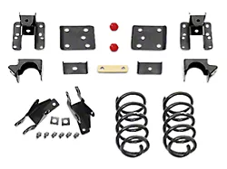 Max Trac Lowering Kit; 2-Inch Front / 4-Inch Rear (14-18 2WD/4WD Silverado 1500 Extended/Double Cab, Crew Cab w/ 5.80-Foot Short Box)