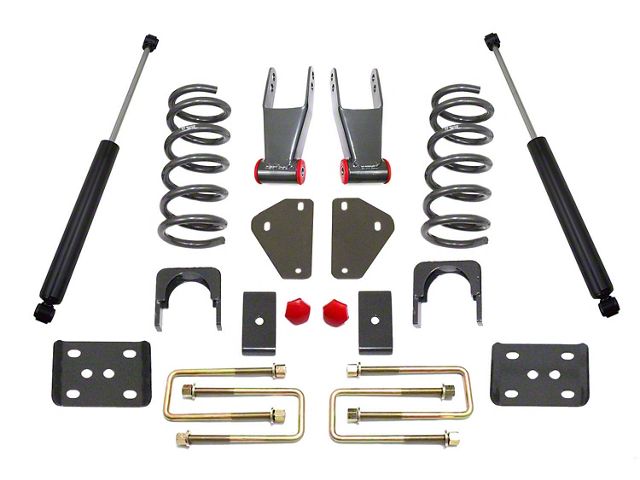 Max Trac Lowering Kit; 2-Inch Front / 5-Inch Rear (02-08 2WD RAM 1500 Quad Cab)