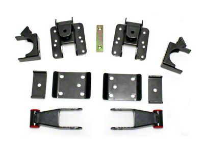 Max Trac Adjustable Rear Flip Lowering Kit; 3 to 4-Inch (07-18 Silverado 1500)