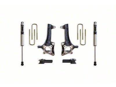 Max Trac 4-Inch Front / 2-Inch Rear Suspension Lift Kit with Fox Shocks (21-24 2WD F-150)