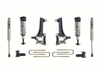 Max Trac 6.50-Inch Front / 4-Inch Rear Suspension Lift Kit with Fox Shocks (21-24 2WD F-150)