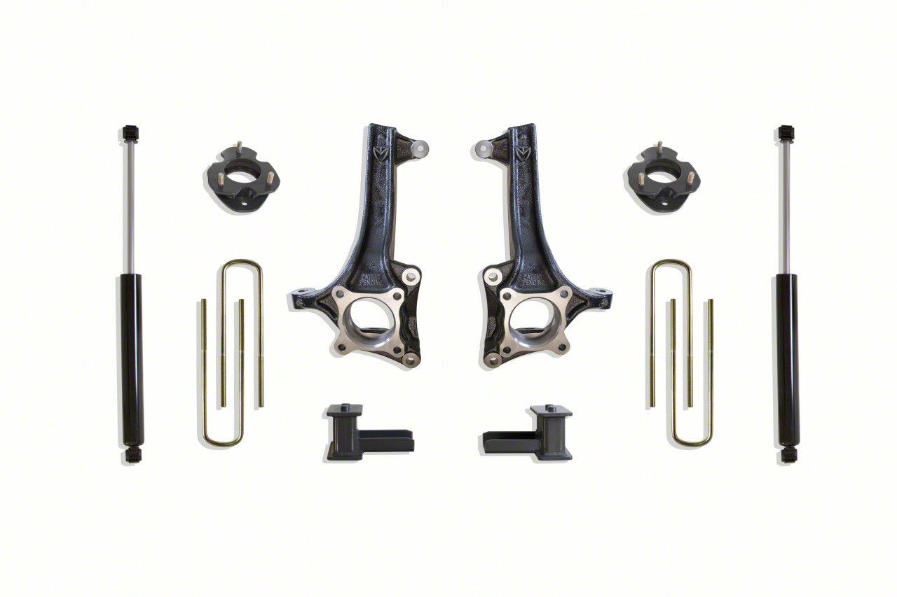 Max Trac 6.50-Inch Front / 4-Inch Rear Suspension Lift Kit with Max Trac Shocks (21-24 2WD F-150)