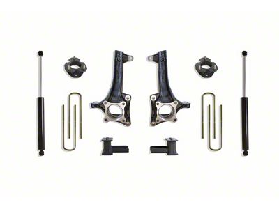 Max Trac 6.50-Inch Front / 4-Inch Rear Suspension Lift Kit with Max Trac Shocks (21-24 2WD F-150)