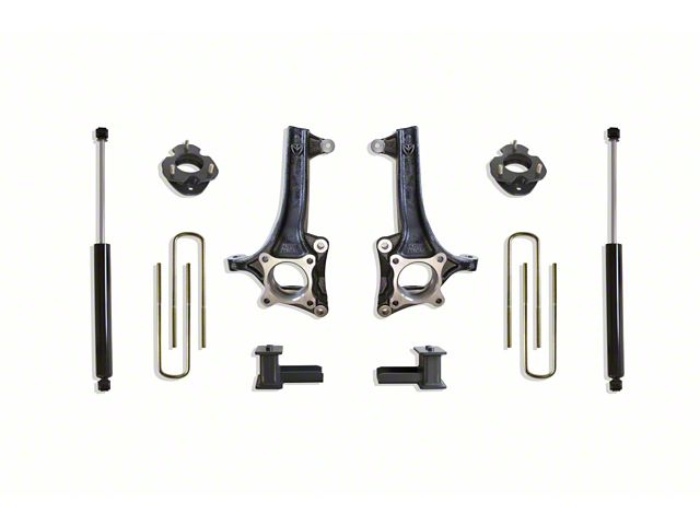 Max Trac 6.50-Inch Front / 4-Inch Rear Suspension Lift Kit with Max Trac Shocks (21-24 2WD F-150)