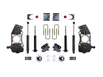 Max Trac Lowering Kit with Drop Spindles, Struts and Shocks; 3-Inch Front / 5-Inch Rear (21-25 4WD F-150 w/ 22-Inch Rims or Larger, w/o CCD System & BlueCruise, Excluding PowerBoost, Raptor & Tremor)