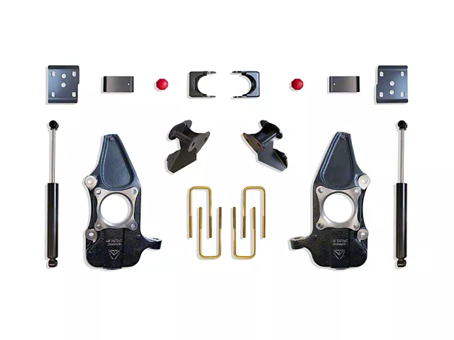 Max Trac Lowering Kit with Max Trac Shocks; 2-Inch Front / 4-Inch Rear (09-14 F-150, Excluding Raptor)