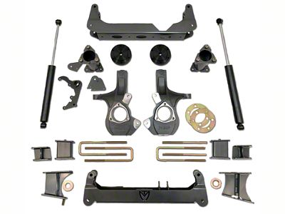 Max Trac 7-Inch Front / 5-Inch Rear MaxPro Suspension Lift Kit with Max Trac Shocks (07-13 4WD Silverado 1500)