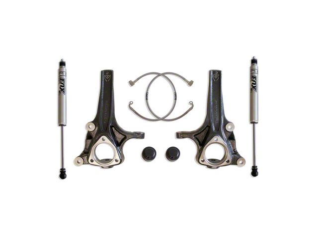 Max Trac 4-Inch Front / 1-Inch Rear Suspension Lift Kit with Fox Shocks (19-24 2WD RAM 1500 w/o Air Ride)