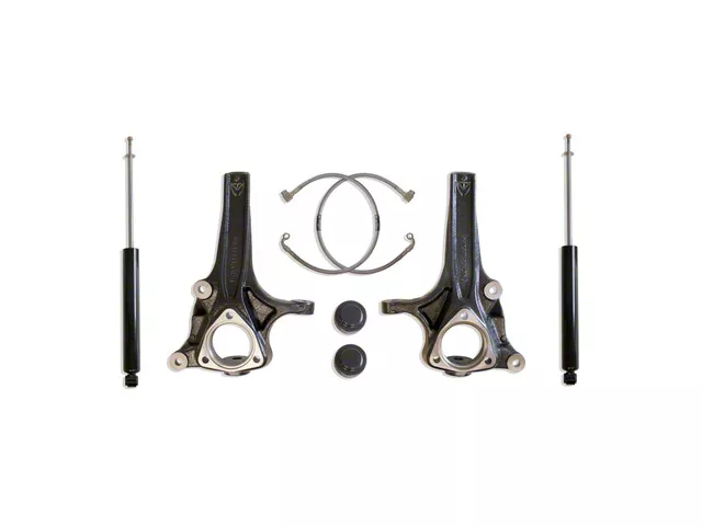Max Trac 4-Inch Front / 1-Inch Rear Suspension Lift Kit with Max Trac Shocks (19-24 2WD RAM 1500 w/o Air Ride)
