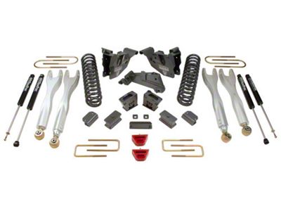 Max Trac 4-Inch Front / 1-Inch Rear MaxPro 4-Link Suspension Lift Kit with Max Trac Shocks (19-24 4WD RAM 2500 w/o Air Ride)