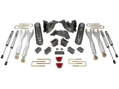 Max Trac 4-Inch Front / 1-Inch Rear MaxPro Elite 4-Link Suspension Lift Kit with Fox Shocks (19-24 4WD RAM 2500 w/o Air Ride)