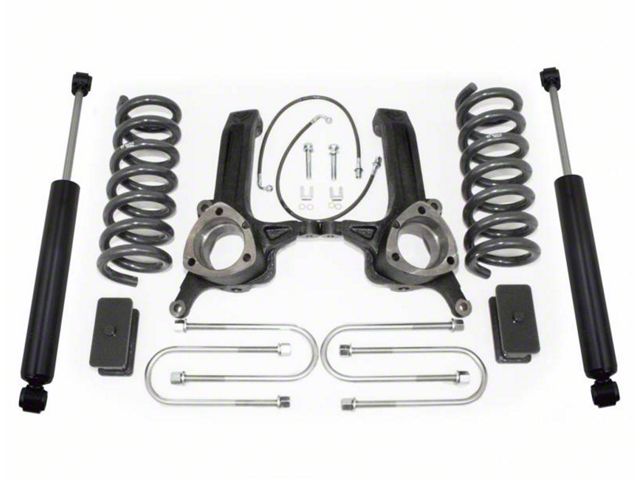 Max Trac 6-Inch Suspension Lift Kit with Shocks and 4.125-Inch Rear Axle U-Bolts (06-08 2WD 5.7L RAM 2500)