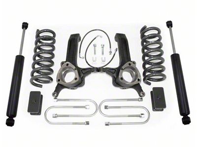 Max Trac 6-Inch Suspension Lift Kit with Shocks and 4.125-Inch Rear Axle U-Bolts (06-08 2WD 5.7L RAM 3500)