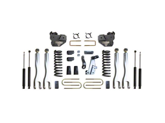 Max Trac 8-Inch MaxPro 4-Link Suspension Lift Kit with Max Trac Shocks (13-18 4WD RAM 3500 w/o Air Ride)