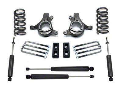 Max Trac 5-Inch Front / 3-Inch Rear Suspension Lift Kit with Max Trac Shocks (99-06 2WD V6 Sierra 1500)