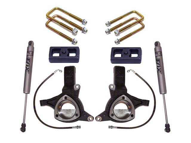 Max Trac 5-Inch MaxPro Elite Suspension Lift Kit with Fox Shocks (16-18 2WD Sierra 1500 w/ Stock Cast Aluminum or Stamped Steel Control Arms, Excluding Denali)
