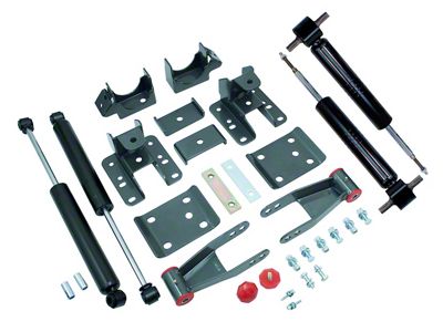 Max Trac Lowering Kit; 2-Inch Front / 4-Inch Rear (07-18 Sierra 1500, Excluding Denali)