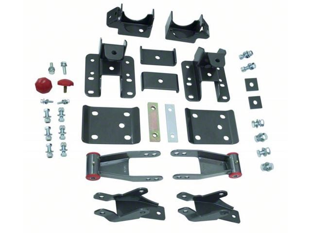 Max Trac Lowering Kit; 2-Inch Front / 4-Inch Rear (14-16 Sierra 1500 Denali w/ Stock Cast Steel Control Arms)