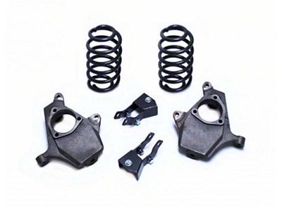 Max Trac Lowering Kit; 3-Inch Front / 4-Inch Rear (02-06 6.0L Sierra 1500 Denali)