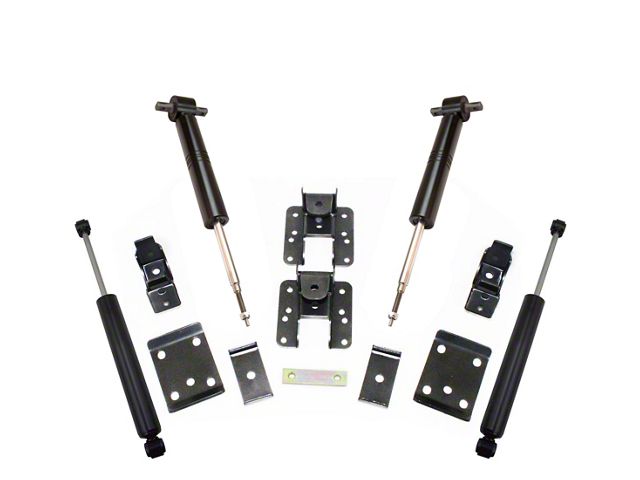 Max Trac Lowering Kit; 3-Inch Front / 5-Inch Rear (07-18 Sierra 1500, Excluding Denali)