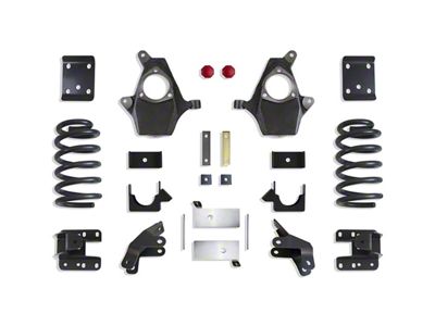 Max Trac Lowering Kit; 3-Inch Front / 5-Inch Rear (14-16 Sierra 1500 Denali w/ Stock Cast Steel Control Arms)