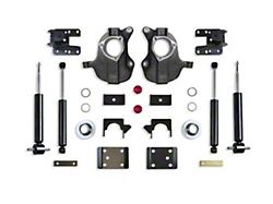 Max Trac Lowering Kit; 3 to 5-Inch Front / 4 to 6-Inch Rear (16-18 Sierra 1500 w/ Cast Aluminum or Stamped Steel Control Arms, Excluding Denali)