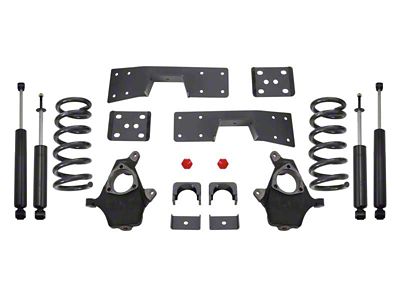 Max Trac Lowering Kit; 4-Inch Front / 6-Inch Rear (99-06 2WD V6 Sierra 1500)