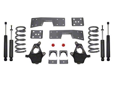 Max Trac Lowering Kit; 4-Inch Front / 6-Inch Rear (99-06 2WD V8 Sierra 1500)