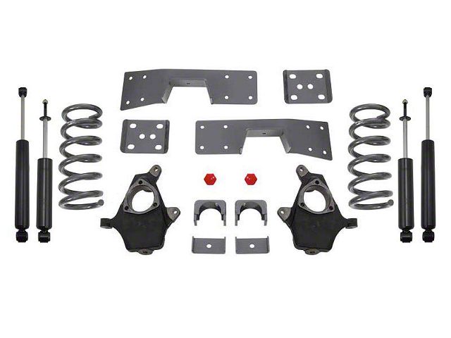 Max Trac Lowering Kit; 4-Inch Front / 6-Inch Rear (99-06 2WD V8 Sierra 1500)