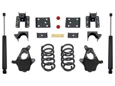 Max Trac Lowering Kit; 4-Inch Front / 6-Inch Rear (14-16 Sierra 1500 Denali w/ Stock Cast Steel Control Arms)