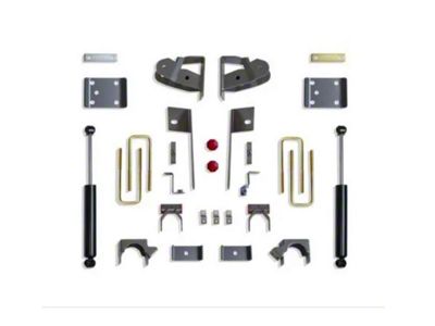 Max Trac Rear Lowering Kit; 4-Inch (19-25 Sierra 1500, Excluding AT4 & Denali)