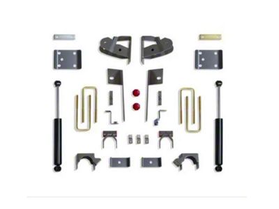 Max Trac Rear Lowering Kit; 4-Inch (19-24 Sierra 1500, Excluding AT4 & Denali)