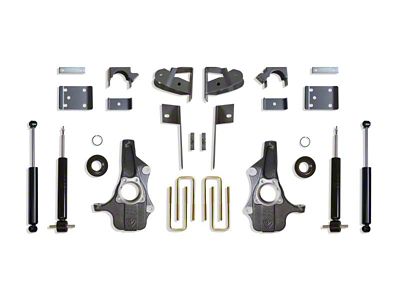 Max Trac Spindle Lowering Kit; 3-Inch Front / 5-Inch Rear (19-24 Sierra 1500)