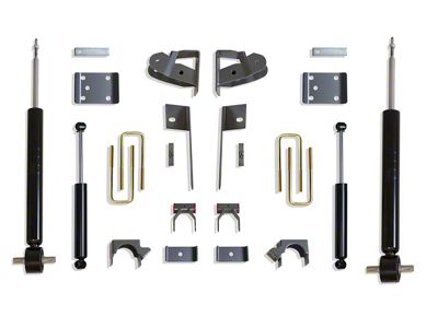 Max Trac Strut Lowering Kit; 2-Inch Front / 4-Inch Rear (19-24 Sierra 1500)
