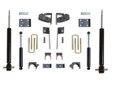 Max Trac Strut Lowering Kit; 2-Inch Front / 4-Inch Rear (19-25 Sierra 1500)