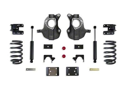 Max Trac 3-Inch Front/ 5-Inch Rear Drop Kit with Shocks (16-18 Silverado 1500 Regular Cab w/ Stock Cast Aluminum or Stamped Steel Control Arms)